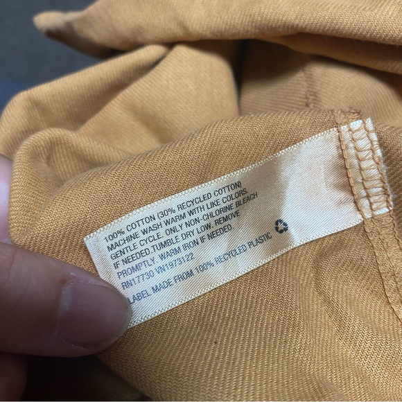 Mustard Oversized Front Pocket Baggy Loose Fit Button Down Shirt Yellow Oversize - Picture 3 of 11